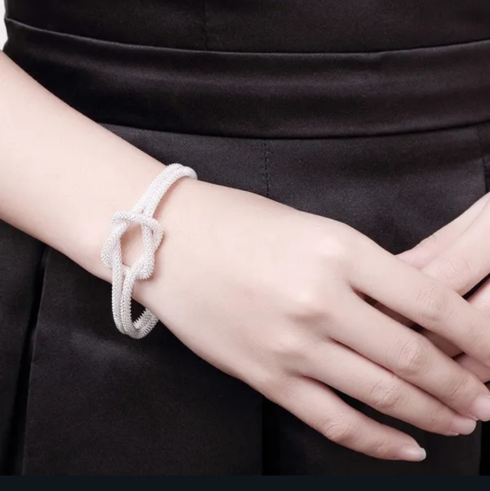 Silver cuff bracelet